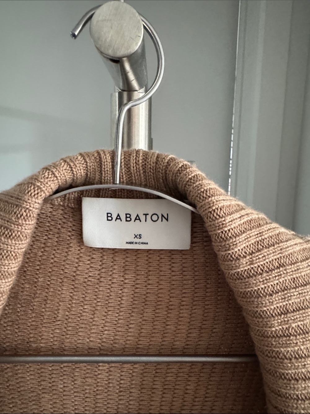 Babaton Camel Ribbed Open-Front Cardigan - Picture 4 of 9